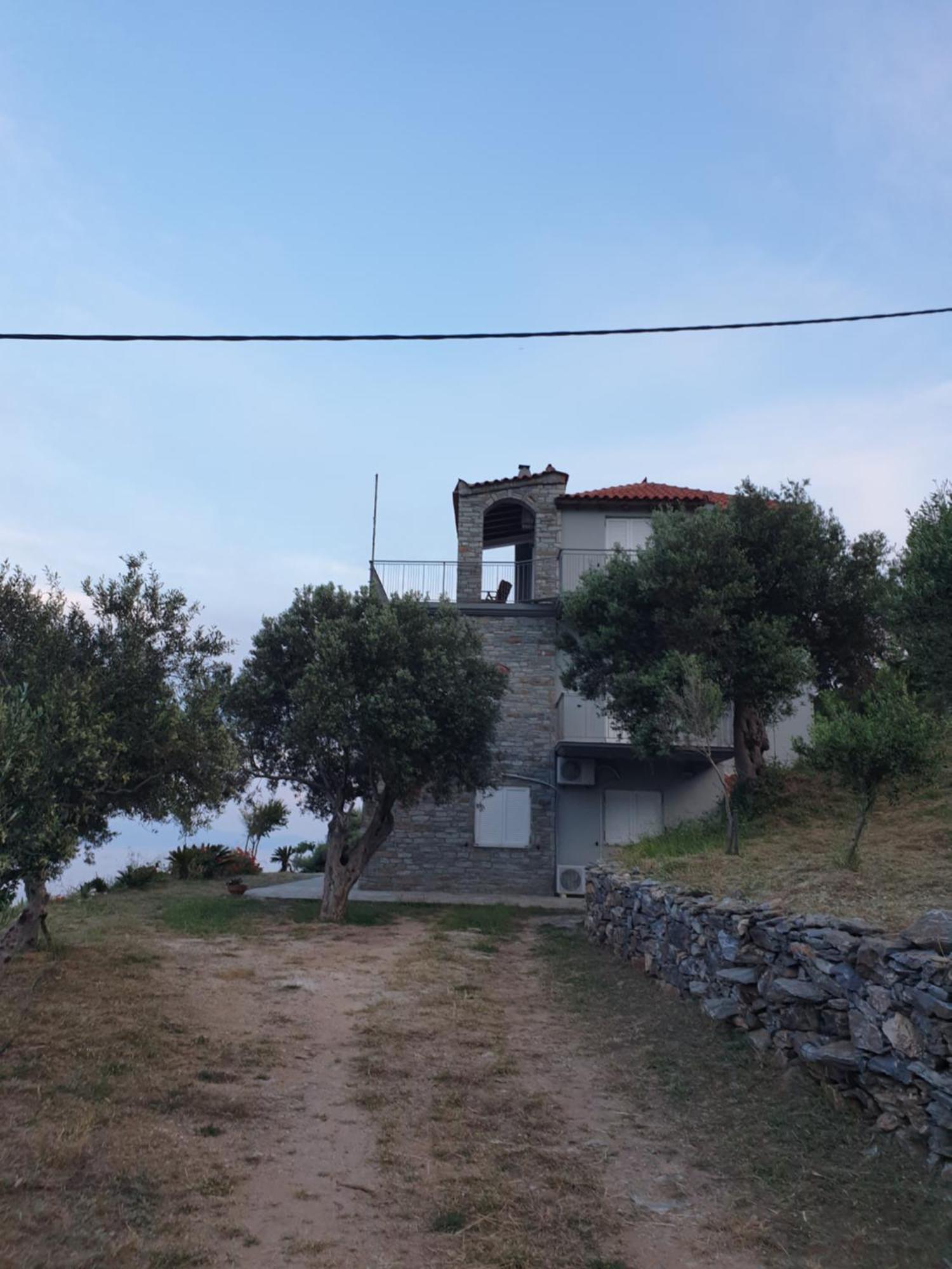 Villa Aegean Balcony Akhladherí Chambre photo