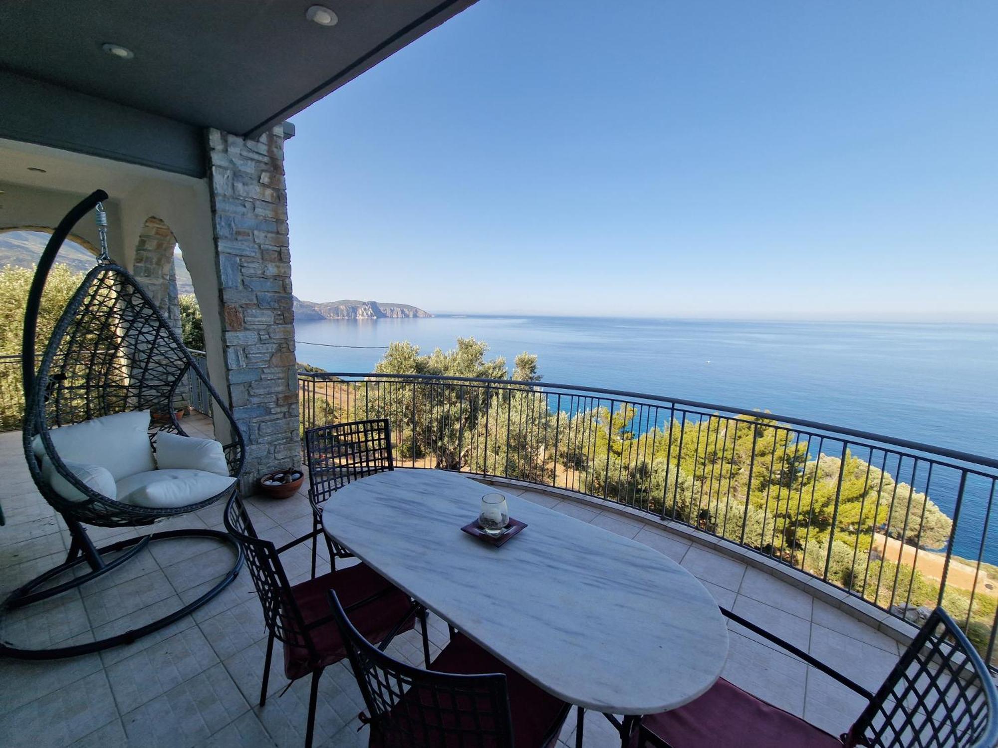 Villa Aegean Balcony Akhladherí Extérieur photo